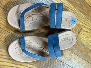 Sandalias sin cordones BOC Born para mujer azules con tiras talla 7 usadas una vez - Imagen 1 de 6