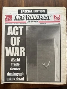 New York Post September 12 2001 - Picture 1 of 4