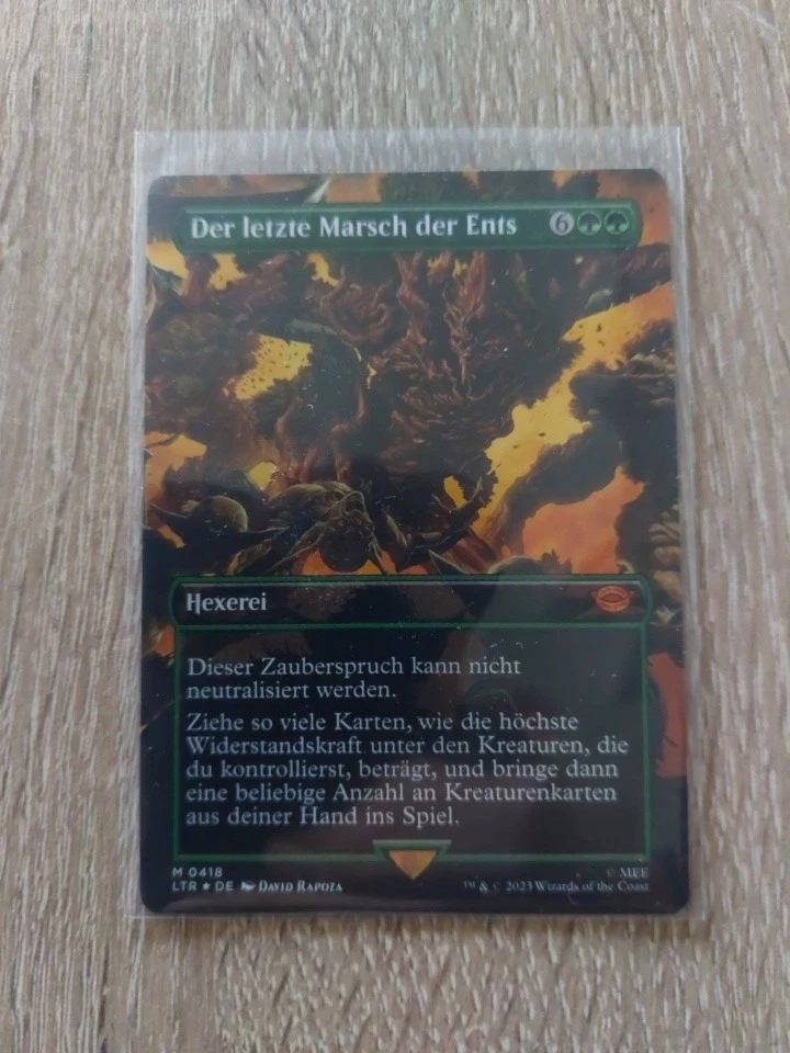 Der Letzte Marsch Der Ents, Last March of the Ents, DE/foil/Full Art, Magic - Bild 1 von 1