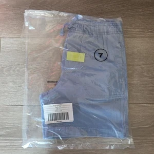 Janie And Jack Boys Twill Patch Pocket Pull-On Short Size 7 Blue - Picture 1 of 3