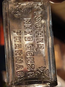 Farmacia Fischer Reed House rara de Erie Pennsylvania medicina de lujo en relieve - Imagen 1 de 9