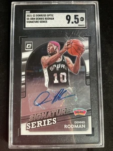 2021-22 Panini Donruss Optic Signature Series Dennis Rodman #SS-DRM SGC 9.5 - Picture 1 of 2