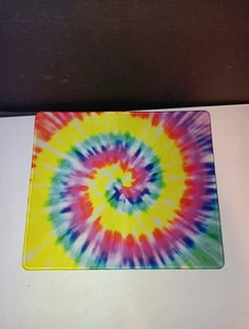 Tapis de souris ordinateur RAINBOW TIE DYE COLORS - Photo 1/2