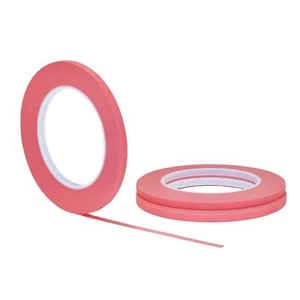 3 pack 1/4" .25 inch x 60yd (6mm x 55m) Thin STIKK Pink Painters Masking Tape - Picture 1 of 6