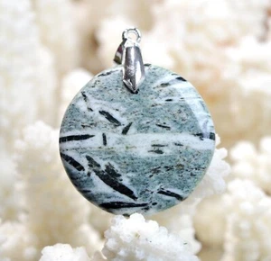 Hornblende 42 Carats - Pendant Cabochon Natural Stone - Austria / EF73 - Picture 1 of 2