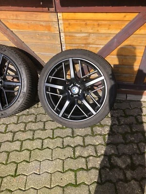 21“ Komplettradsatz Speedline/ schwarz mit Winterreifen Michelin 295/35R21 107 - Bild 1 von 4