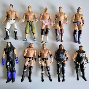 10 figuras de acción de lucha libre WWE Mattel Roman Reigns Undertaker Jericho Cena Owen - Imagen 1 de 16