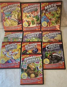 10 disk Set Interactive PC Learning Games JumpStart Education Creative Fun Games - Picture 1 of 2
