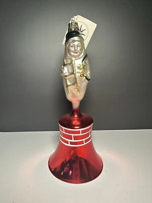 VTG Christopher Radko SOUTHERN COLONIAL Pineapple Ball Ornament 92-142-0 Blue Foto 1 de 4