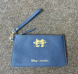 Nuova borsa a tracolla Disney Pandora con cerniera oro blu navy topolino e minnie - Foto 1 di 8