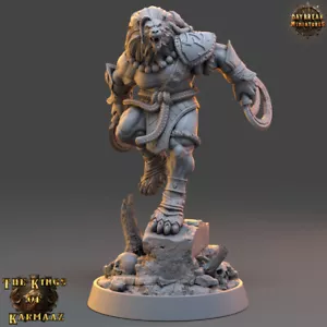 Daybreak Miniatures Kings of Karmaaz King Glaive - 32 mm Lionmen Beastmen - Imagen 1 de 3