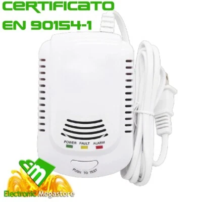 ISNATCH RILEVATORE RIVELATORE DI GAS METANO E GPL EN50194-1