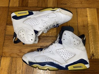 Nike Air Jordan Vi 6 2000 retro + blanco medianoche azul marino negro 136038-141 9,5 Foto 1 de 4