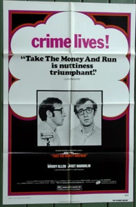 Take the Money and Run (1969) Woody Allen Original US One Sheet Movie Poster - Picture 1 of 1