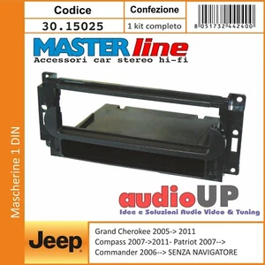 Radio Máscara 1 din Jeep Commander De 2006 IN Poi. Adaptador Un din - Imagen 1 de 2
