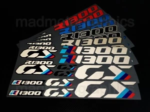 R1300GS Adesivi carenatura riflettente decalcomanie BMW MOTO R1300 GS casco top box - Foto 1 di 30