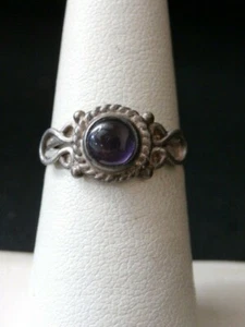 Stunning Vintage Sterling Silver Amethyst Southwestern Ring. Make Offer! #786 - Picture 1 of 7
