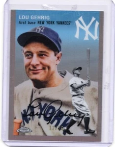 2023 Topps Chrome Platinum Anniversary - Lou Gehrig /75 #325 - Picture 1 of 2