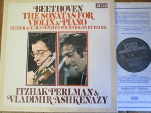 D92D 5 Beethoven The Sonatas for Violin & Piano / Perlman / Ashkenazy 5 LP box - Picture 1 of 1