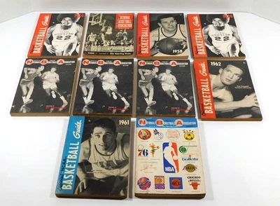 Lot of (10) Assorted 1958 to 1974 NBA & NCAA Basketball Guides - Image 1 of 2
