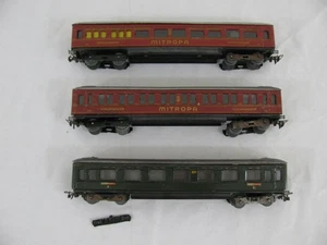 Prewar Marklin Trains HO Scale Tin Metal Passenger Cars Parts / Restore - Picture 1 of 20