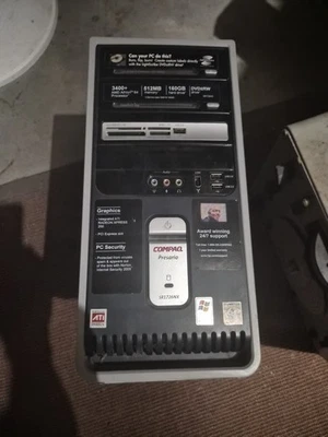Vintage Compaq Presario SR1000-SR1830NX AMD Athlon 64 3500+ 2.2GHz 3GB (PARTS) - Image 1 of 4