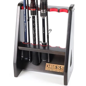 DRESS Wooden Rod Reel Display Stand Fishing Display Storage Rod Case Rack Holder - Picture 1 of 7