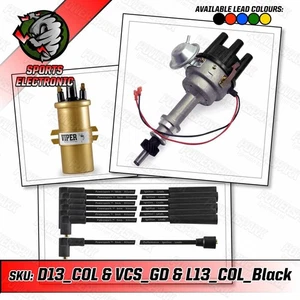 Ford Köln V6 Elektronik Verteiler Viper Gold Sportspule 8mm schwarz HT Leitungen - Bild 1 von 11