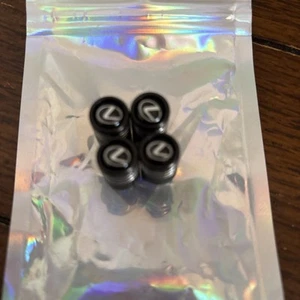 4x Black Alloy Tire Air Valve Stem Cap Fits all Lexus models - Picture 1 of 2