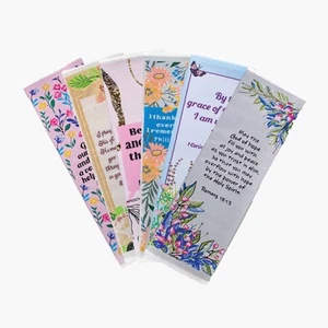 Fabric Bible Bookmark Set for Women with Bonus Tassel Bookmark - 6 Pack, Upli... - Picture 1 of 3