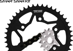 06-'16 for Honda CBR1000RR Sprocket/Chain Kit 15/42T Sil Rx3 520-116L Blk - Picture 1 of 1