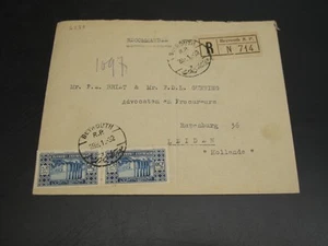 Líbano 1932 cubierta registrada a Países Bajos plegable *6231 - Imagen 1 de 2