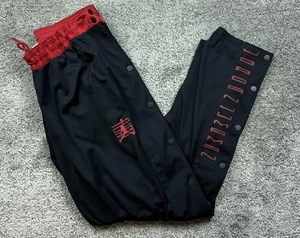 Nike Jordan Dri-FIT Snap Track Pantaloni Uomo XL Nero Rosso Strappo AH1515-011 - Foto 1 di 15