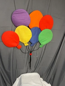 Nursery 1979 Vtg Cloth Hanging Padded Balloons, Rare Find, Original! - Picture 1 of 5