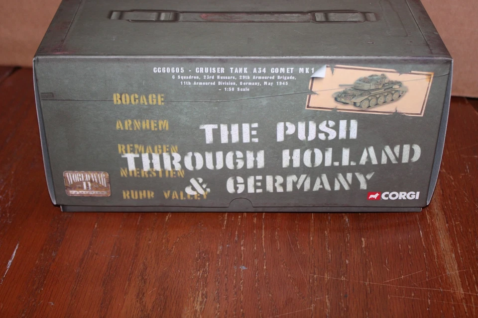 Corgi CC60605 Push Through Holland & Germany WW2 Cruiser Tank A34 Comet Mk1 1:50 - Image 1 of 4