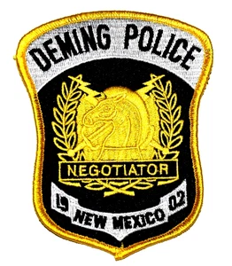 DEMING – NEGOTIATOR - NEW MEXICO NM Sheriff Police Patch TROJAN HORSE LIGHTNING - Picture 1 of 1
