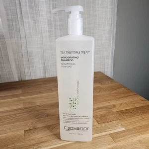 Giovanni Tea Tree Triple Treat belebendes Shampoo 33,8 Oz 1000 ML Jumbogröße - Bild 1 von 4