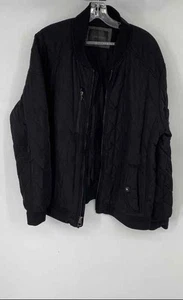 Calvin Klein Mens Black Long Sleeve Full-Zip Quilted Bomber Jacket Size X-Large - Picture 1 of 6