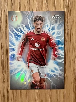 2024-25 Topps Chrome UEFA Alejandro Garnacho Circle of Power Shockwave #CP-13 - Image 1 of 2