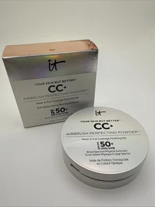 IT Cosmetics Your Skin but Better CC+ Airbrush Perfecting Powder Rich SPF 50 NIB - Picture 1 of 4
