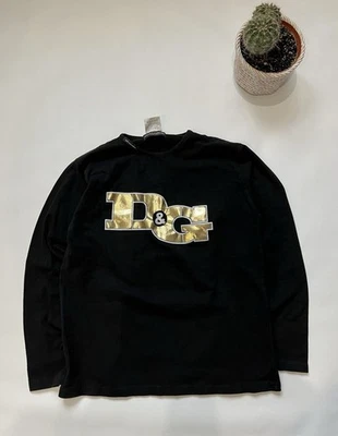 Dolce Gabbana D&G Sudadera Básica Negra Para Hombre Pequeña Foto 1 de 4