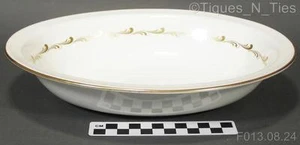 Royal Doulton England Bone China Rondo Gold H4935 10" Oval Vegetable Bowl (FF) - Picture 1 of 5