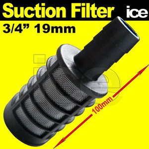 PRESSURE WASHER WATER SUCTION FILTER BARREL DRUM 3/4" HOSE BARB KARCHER PETROL - Picture 1 of 1