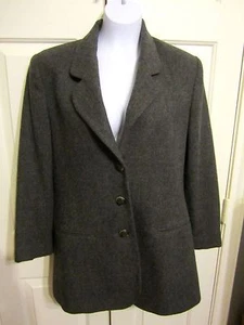 BLOOMINGDALE'S WOMEN'S SIZE 6 WOOL COAT GRAY - Picture 1 of 5