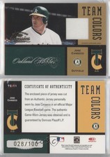 2004 Donruss Classics Team Colors Game-Worn Jersey /100 Jose Canseco #TC-11