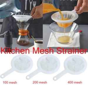 Colador de malla ultrafina 100/200/400 cocina leche nailon filtro cuchara - Imagen 1 de 15