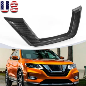 For 2017-2020 Nissan Rogue Carbon Front Bumper Grille Trim Molding 622786FL0A - Picture 1 of 9