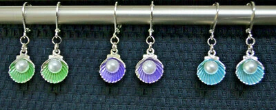  Perlen Ohrringe Party Muschel  Ohrringe Geburtstags Geschenk 3 Varianten Brisur - Bild 1 von 2