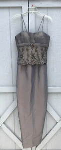 Glamour besondere Anlässe Brautjungfern Brautmutter grau Abend formell Kleid Gr. 6 - Bild 1 von 12