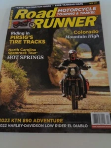 ROAD RUNNER MOTORCYCLE TOURING & TRAVEL MAGAZINE APRIL 2023, NEW - Picture 1 of 1